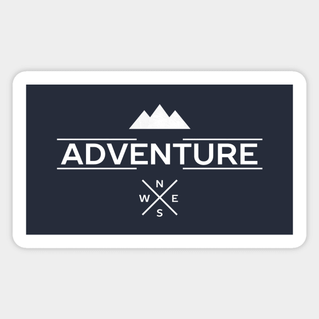 Adventure Travel T-Shirt Sticker by happinessinatee